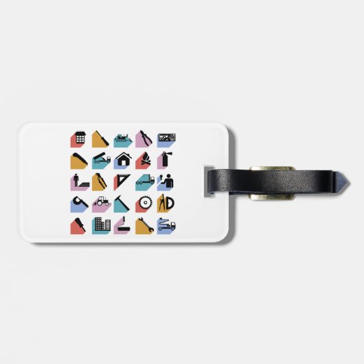 Construction and DIY Home Improvement Icons ラゲッジタグ (裏面横)