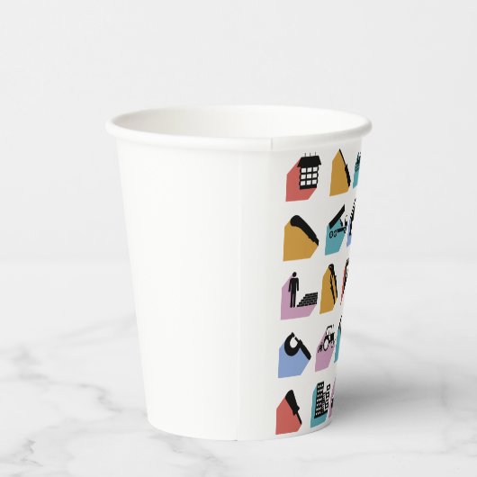 Construction and DIY Home Improvement Icons 紙コップ (右)