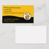 Construction And Drywall Business Cards 名刺 (正面/裏面)
