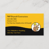 Construction And Drywall Business Cards 名刺 (正面)
