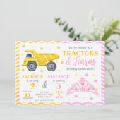 Construction and Princess Joint Birthday 招待状 (スタンド正面)