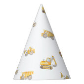 Construction Birthday パーティーハット (正面)