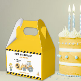 Construction Birthday 5 Boy  | Dump Truck Party  フェイバーボックス