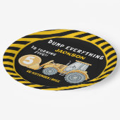 Construction Birthday 5 Party | Excavator ペーパープレート (アングル)