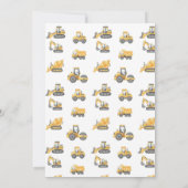 Construction Birthday – Boy's 1st Party Invitation 招待状 (裏面)