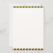 Construction Birthday | Dump Truck & Excavator 招待状 (裏面)