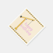 Construction Birthday Napkins スタンダードカクテルナプキン (角)