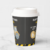 Construction Birthday Paper Cups Turning Six 紙コップ (右)