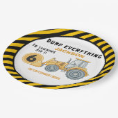 Construction Birthday Paper Plates Turning 6 ペーパープレート (アングル)
