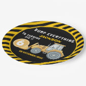 Construction Birthday Paper Plates Turning 6 ペーパープレート (アングル)