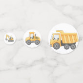 Construction Birthday Table Confetti |Party Decor コンフェッティ (裏面)