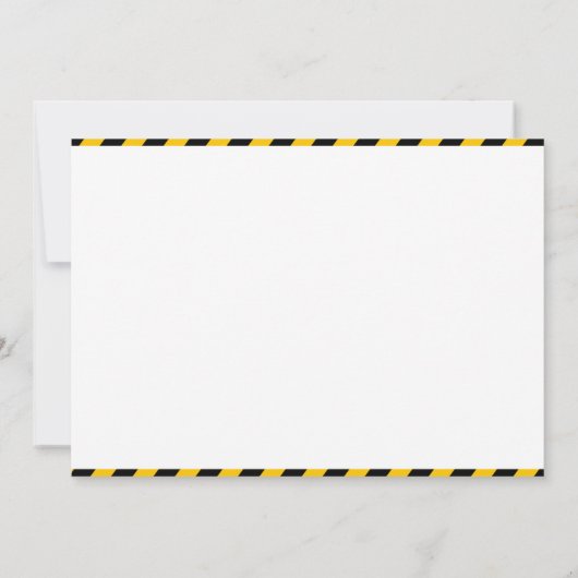 Construction Birthday with Photo | Dump Truck 招待状 (裏面)