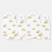 Construction Birthday Yellow Dump Trucks Birthday フェイバーボックス (見開き)