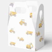 Construction Birthday Yellow Dump Trucks Birthday フェイバーボックス (見開き)