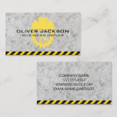 Construction | Blue Collar Worker 名刺 (正面/裏面)