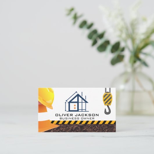 Construction Build | Contractor | Engineer 名刺 (スタンド正面)