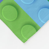 Construction Building Blocks Toy Pattern 2 フリースブランケット (角)