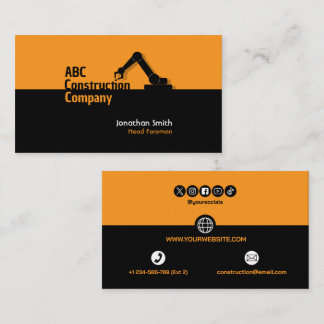 Construction Building Crane Business Card 名刺