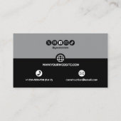 Construction Building Crane Business Card 名刺 (裏面)