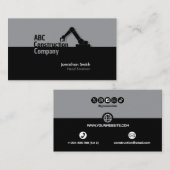Construction Building Crane Business Card 名刺 (正面/裏面)