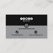Construction Building Crane Business Card 名刺 (裏面)