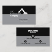 Construction Building Crane Business Card 名刺 (正面/裏面)