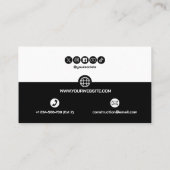 Construction Building Crane Business Card 名刺 (裏面)