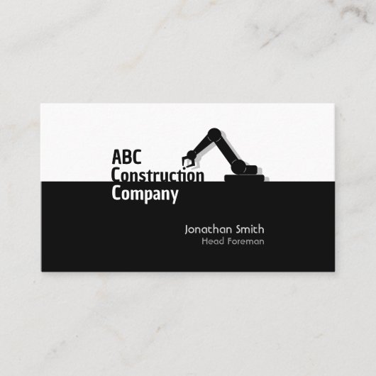 Construction Building Crane Business Card 名刺 (正面)