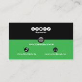 Construction Building Crane Business Card 名刺 (裏面)