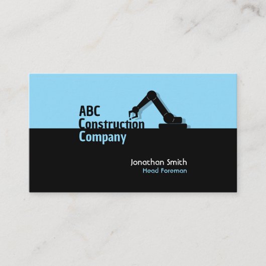 Construction Building Crane Business Card 名刺 (正面)