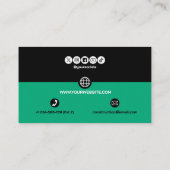 Construction Building Crane Business Card 名刺 (裏面)