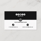 Construction Building Crane Business Card 名刺 (裏面)