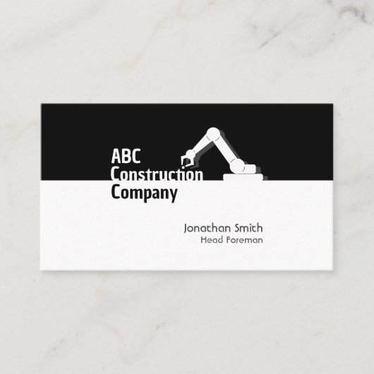 Construction Building Crane Business Card 名刺 (正面)