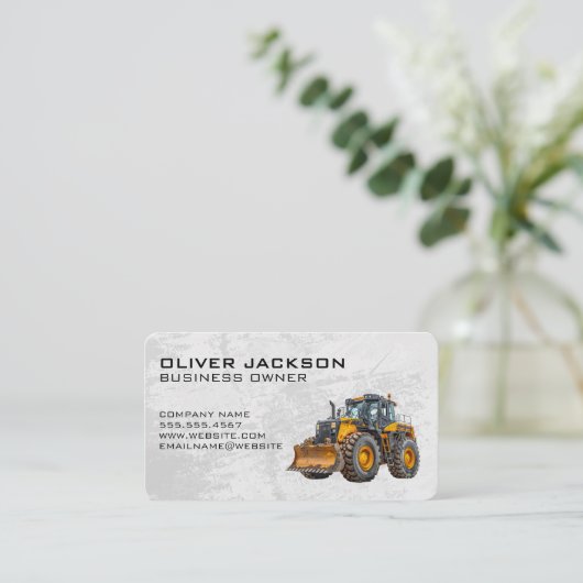 Construction | Bulldozer | Developer 名刺 (スタンド正面)