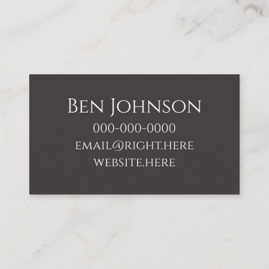 Construction Business Card 名刺 (裏面)