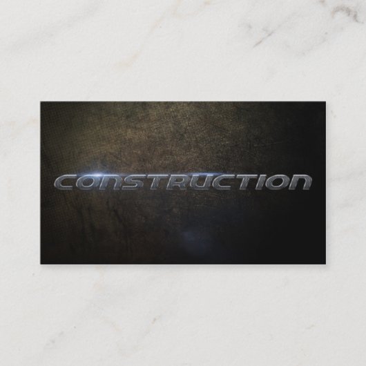 Construction Business Card 名刺 (正面)