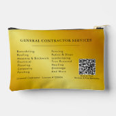 Construction Business Marketing Logo アクセサリーポーチ (裏面)