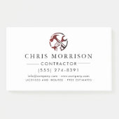 Construction Business Marketing Logo ポストイット (正面)