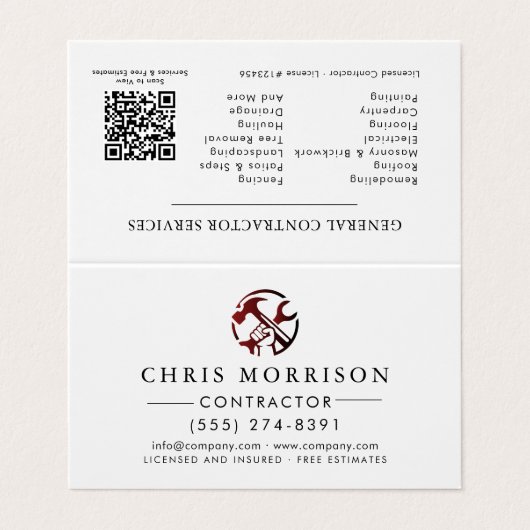 Construction Business Marketing Logo 名刺 (外部フラット)