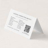 Construction Business Marketing Logo 名刺 (裏面)