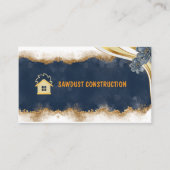 Construction Carpenter Wooden dark rustic timber 名刺 (正面)