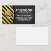 Construction Caution | Hard Hat Helmet 名刺 (正面/裏面)