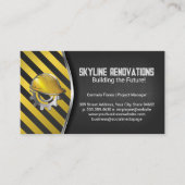 Construction Caution | Hard Hat Helmet 名刺 (正面)