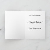 Construction Christmas card - naughty elf! カード (内部)