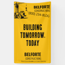Construction Company | イエロークレーン工業 横断幕