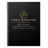 Construction Company Black Gold ノートブック (正面)