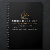 Construction Company Black Gold ノートブック