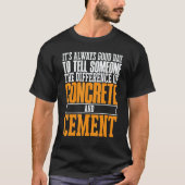 Construction Concrete Finisher 12 Tシャツ (正面)