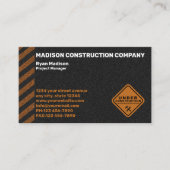 Construction | Contractor 名刺 (正面)