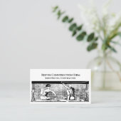 Construction Contractor Architect Business Card 名刺 (スタンド正面)